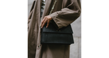 Lana maxi crossbody bag by Tarayi Paris - model carrying